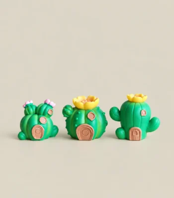 Miniature Cactus Decorative Sculpture - Image 4