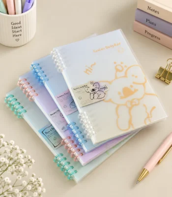 Translucent PP Cover Ring-Bound Notebook - Image 2