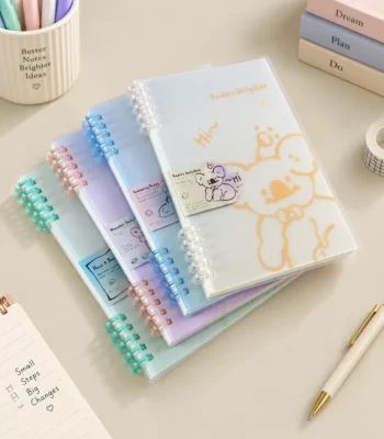 Translucent PP Cover Ring-Bound Notebook - Image 3