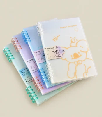 Translucent PP Cover Ring-Bound Notebook