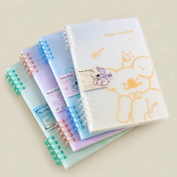 Translucent PP Cover Ring-Bound Notebook