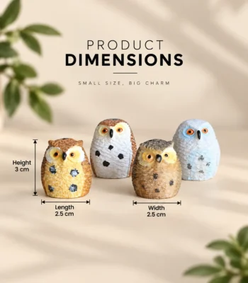 Miniature Owl Figurine Collection - Image 3