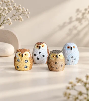Miniature Owl Figurine Collection - Image 2