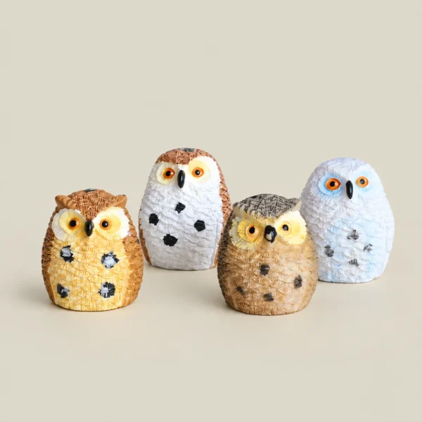 Miniature Owl Figurine Collection