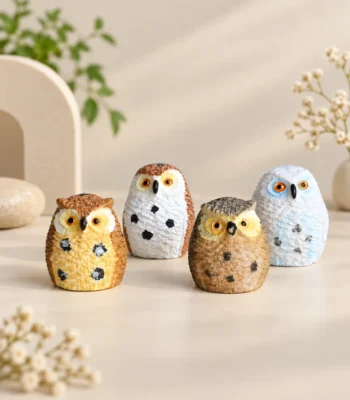 Miniature Owl Figurine Collection