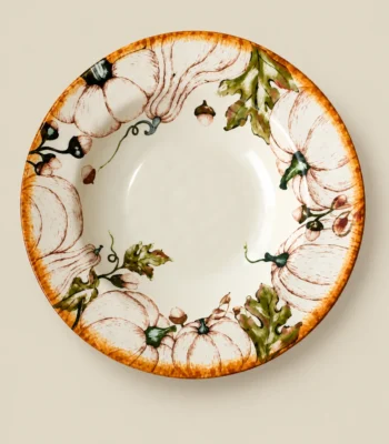 Autumn Pumpkin Ceramic Serving Platter - Image 5