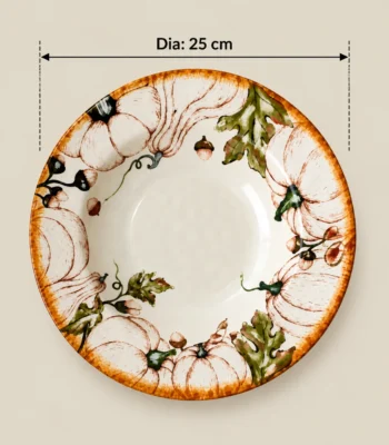 Autumn Pumpkin Ceramic Serving Platter - Image 2