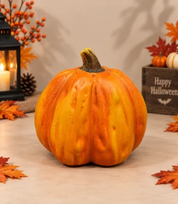 Decorative Autumn Pumpkin Figurines – Set of 3 - Image 4