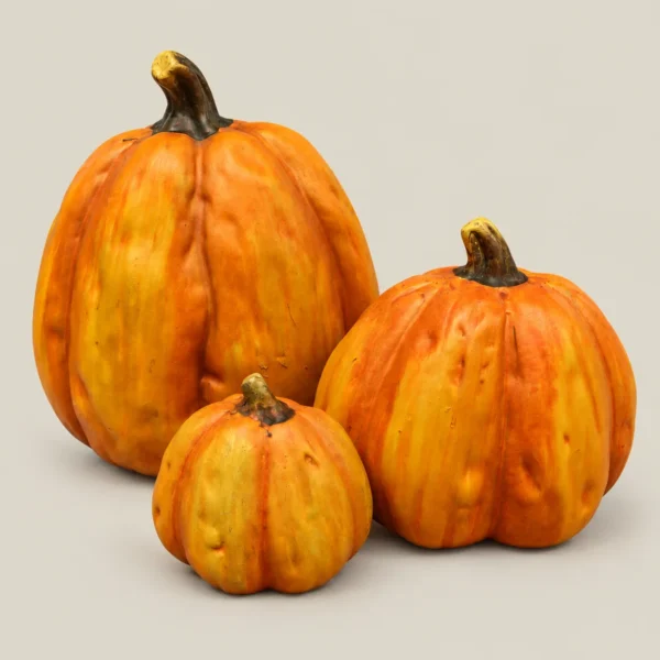 Decorative Autumn Pumpkin Figurines – Small