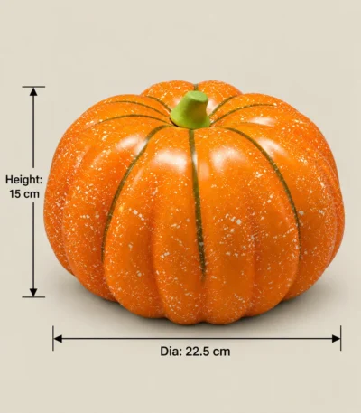 Speckled Orange Pumpkin Decorative Figurine - Image 6