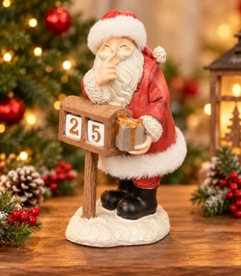 Santa Claus Christmas Countdown Calendar Figurine - Image 2