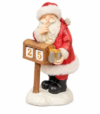 Santa Claus Christmas Countdown Calendar Figurine - Image 4