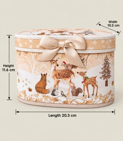 Christmas Woodland Deer Ceramic Mug Gift Set with Matching Decorative Gift Box – Set of 2 - Image 7