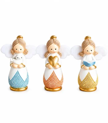 Colourful Mini Angel Figurines with Inspirational Symbols –  Per Set - Image 3