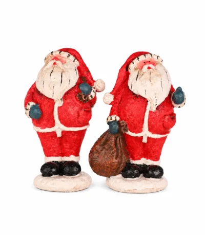 Traditional Santa Claus Christmas Figurines - Image 4